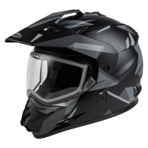G-Max - G-Max GM-11S Ripcord Adventure Snow Helmet - A2114074 - Black/Gray - Small