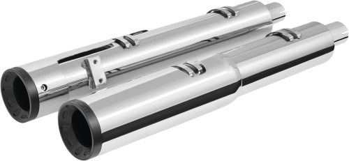 Freedom Performance - Freedom Performance 2-Step Slip-ons for Indian - Chrome w/Pitch Black Straight Tip - IN00243