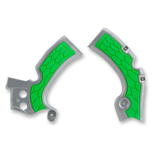 Acerbis - Acerbis X-Grip Frame Guard - Silver/Green - 2374271417