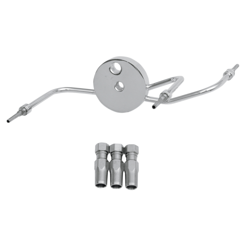 Magnum - Magnum Build Your Own Brake Line - Brake Tee for Dual-Disc Narrow Glide - Chrome - 393002