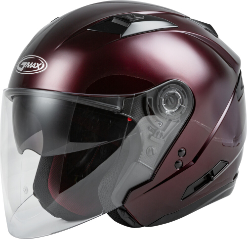 G-Max - G-Max OF-77 Solid Helmet - O1770103 - Wine Red - X-Small
