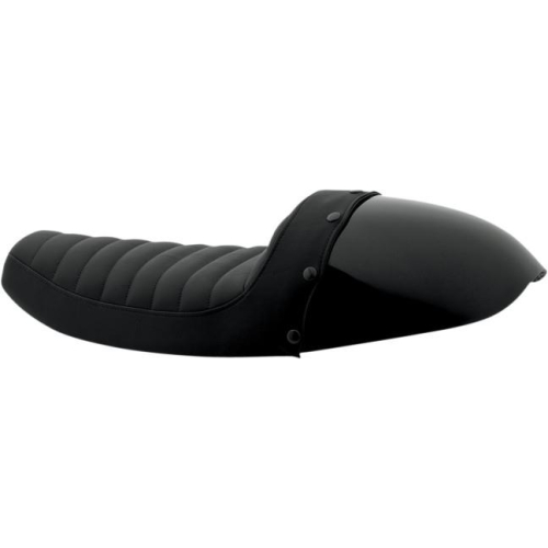 Burly Brand - Burly Brand Cafe Solo Seat/Tail Section - Partial Cover - Black - B13-2000