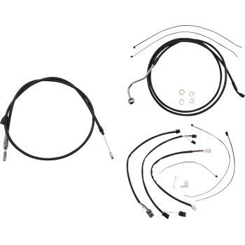 Magnum - Magnum XR Black Dot Handlebar Installation Kit - 15in-17in. - Black Fittings - 4861152