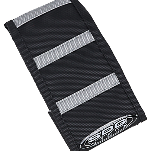 SDG - SDG 6-Rib Gripper Seat Cover - Black Top/Black Sides with Gray Ribs - 95925XK