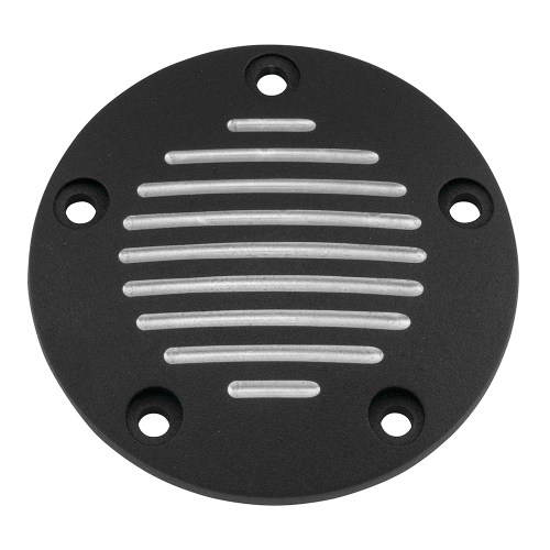 Bikers Choice - Bikers Choice Ignition Cover - Black Horizontal Groove - 302835