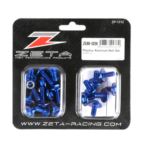ZETA - ZETA Aluminum Body Bolt Kit - Blue - ZE88-5256