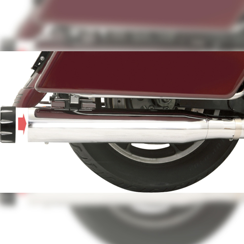 Bassani Manufacturing - Bassani Manufacturing 4in. Quick Change Slip-Ons - Chrome - 1F740