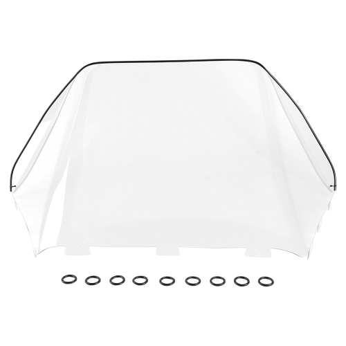 Kimpex - Kimpex Polycarbonate Windshield - Standard - 18in. - Black - 06-455-02B