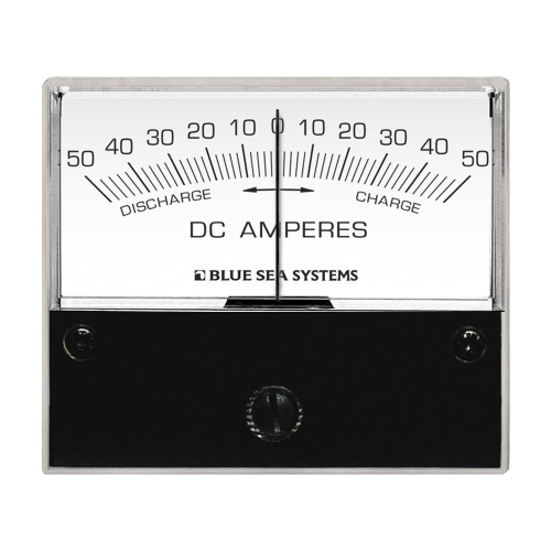 Blue Sea Systems - Blue Sea 8252 DC Zero Center Analog Ammeter - 2-3/4" Face, 50-0-50 Amperes DC