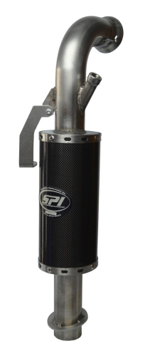 Straightline Performance - Straightline Performance Lightweight Carbon Stainless Silencer - 134-184