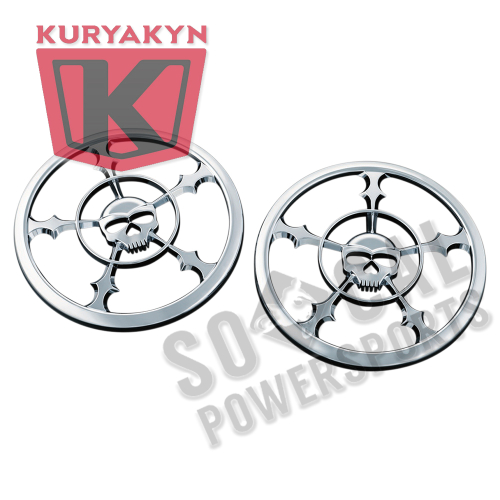 Kuryakyn - Kuryakyn Front Speaker Grills - Zombie - 7373
