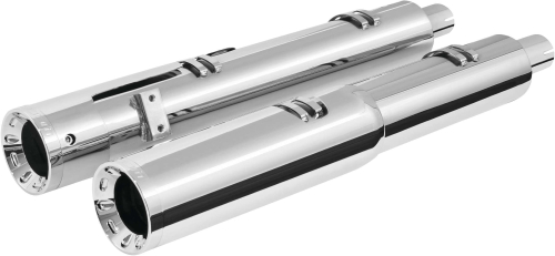 Freedom Performance - Freedom Performance 2-Step Slip-Ons for Indian - Chrome w/Chrome Straight Tip - IN00197