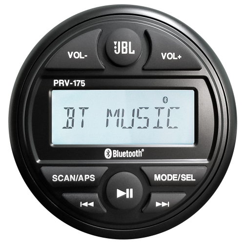JBL - JBL PRV 175 AM/FM/USB/Bluetooth&reg; Gauge Style Stereo