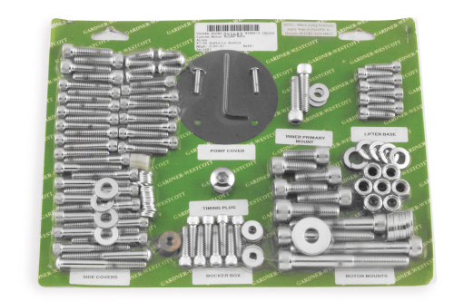 Gardner-Westcott - Gardner-Westcott Motor Hardware Set - Chrome - P-96-72