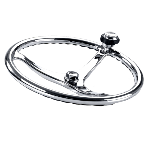 Edson Marine - Edson 16" Stainless Steel ComfortGrip Steering Wheel - 3/4" - Tapered Shaft