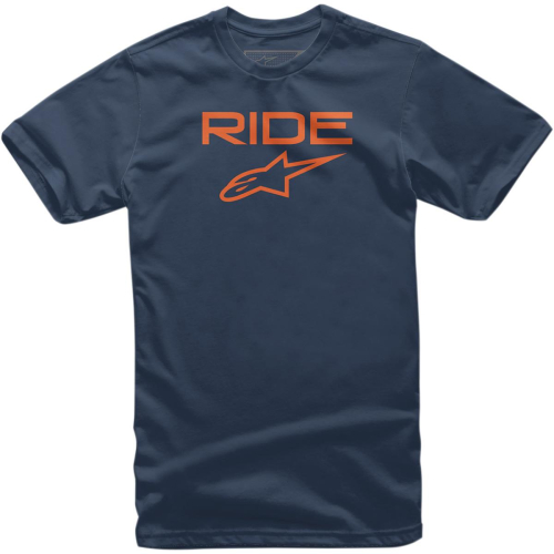 Alpinestars - Alpinestars Ride 2.0 T-Shirt - 1038-72000-7032-LG - Navy/Orange - Large