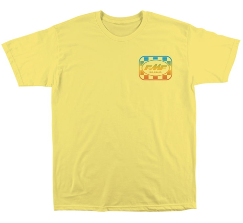 FMF Racing - FMF Racing Faded Checkers Tee - SP22118903-YEL-2XL - Yellow - 2XL