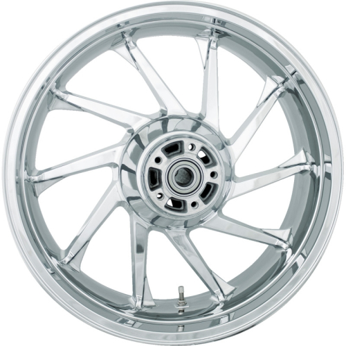 Coastal Moto - Coastal Moto Precision Cast Hurricane 3D Rear Wheel- 18in.x5.5in. - Chrome - 3D-HUR185CH-ABST