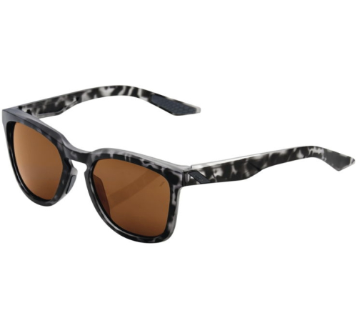 100% - 100% Hudson Sunglasses - 60027-00004 - Matte Black Havana / Bronze Lens - OSFM
