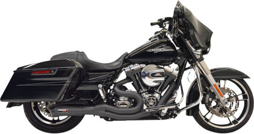 Bassani Manufacturing - Bassani Manufacturing Road Rage II 2-Into-1 Mid-Length Exhaust System - Black - 1F61B