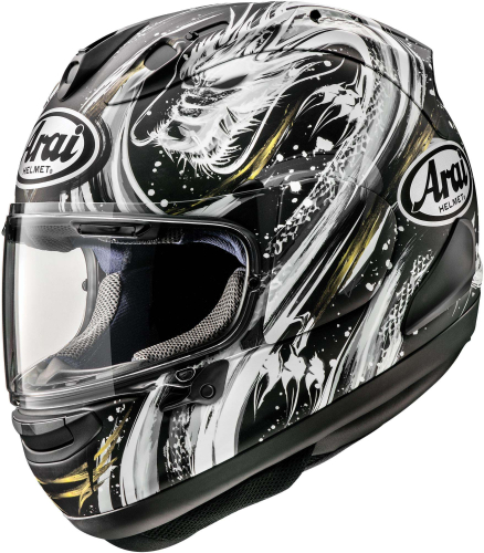 Arai Helmets - Arai Helmets Corsair-X Kiyonari Helmet - 685311169815 - Black/White - X-Small