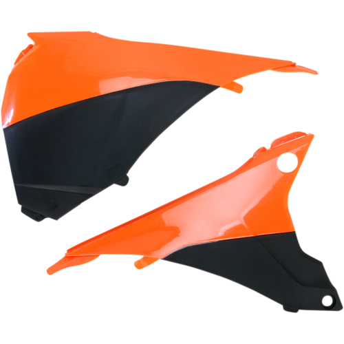 Acerbis - Acerbis Air Box Cover - Orange/Black - 2374121008