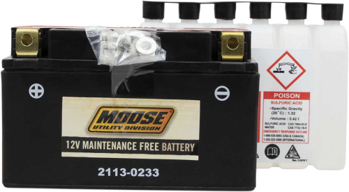 Moose Racing - Moose Racing AGM Maintenance-Free Battery - MTZ10S-BS