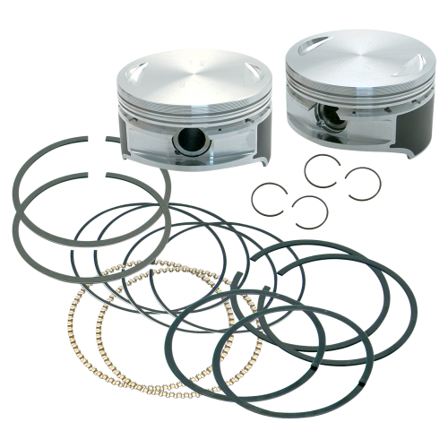 S&S Cycle - S&S Cycle Forged Piston Kit for 106ci. Stroker Kit - Standard Bore 3 7/8in., 10.5:1 Compression - 92-1210