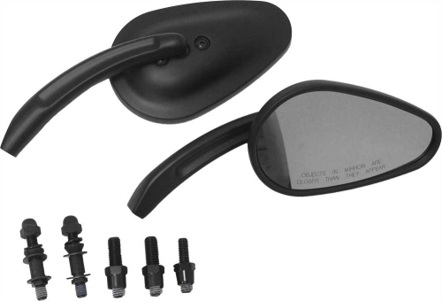 HardDrive - HardDrive Custom Tapered Mirrors - Black - 18-159
