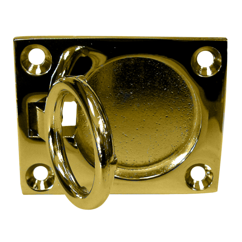 Whitecap - Whitecap Flush Pull Ring - Polished Brass - 2" x 2-1/2"