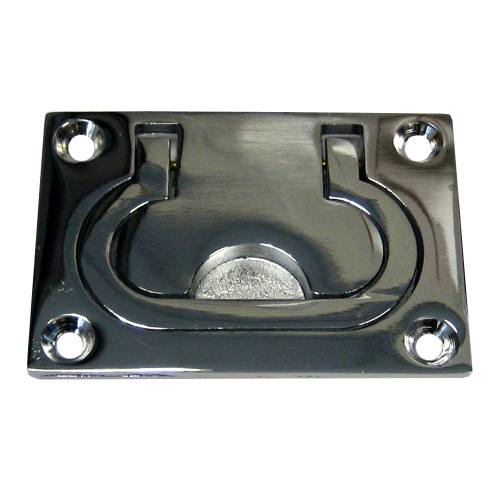 Whitecap - Whitecap Flush Pull Ring - CP/Brass - 3" x 2"