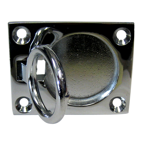 Whitecap - Whitecap Flush Pull Ring - CP/Brass - 2" x 2-1/2"