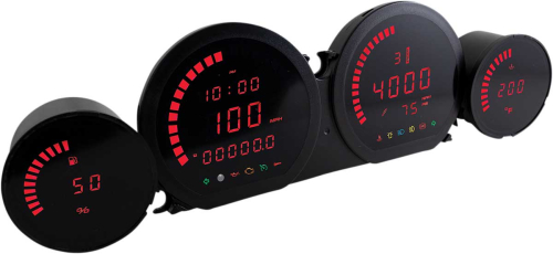 Koso North America - Koso North America Led Gauge Clusterz - Red - BA064920