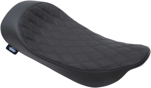 Drag Specialties - Drag Specialties Low-Profile Solo Seat - Double Diamond - Black - 0801-1155