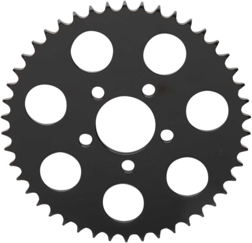 Drag Specialties - Drag Specialties 530 Chain Conversion Rear Sprocket - Flat - 46T - Gloss Black - 1210-1843