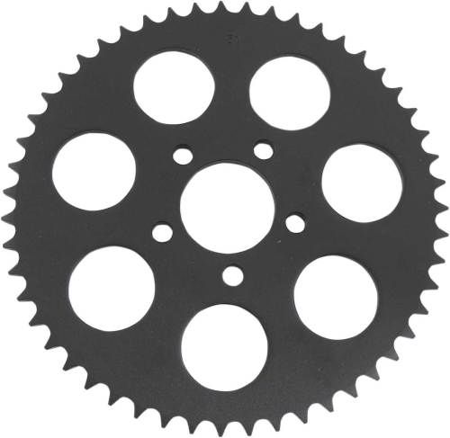 Drag Specialties - Drag Specialties 530 Chain Conversion Rear Sprocket - Flat - 51T - Gloss Black - 1210-1846