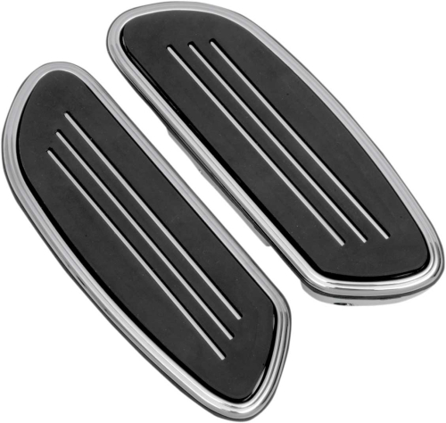 Drag Specialties - Drag Specialties Streamline Passenger Floorboards - Chrome - P17-0433