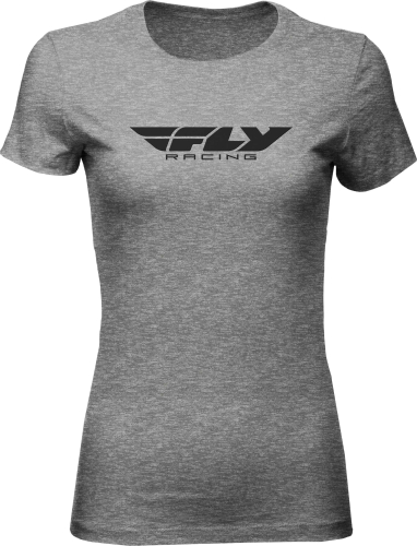Fly Racing - Fly Racing Corporate Womens T-Shirt - 356-0363L - Gray Heather - Large