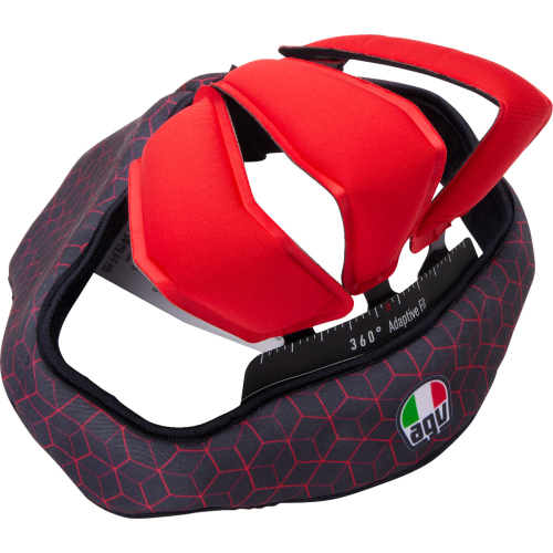 AGV - AGV Liner for Pista GP RR Helmet - 2XL - Black/Red - 20185000556062X