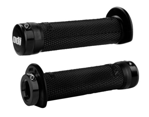 ODI - ODI 120mm Ruffian ATV Lock-On Grips - Black Clamp - J31RFB-B