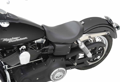 Saddlemen - Saddlemen Renegade S3 Super Slammed Ultra-Low Solo Seat - Leather-Gain SaddleHyde - 806-04-002D