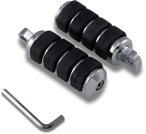 Drag Specialties - Drag Specialties Soft-Ride Large Diameter Footpeg with Male Mount - DS-253500