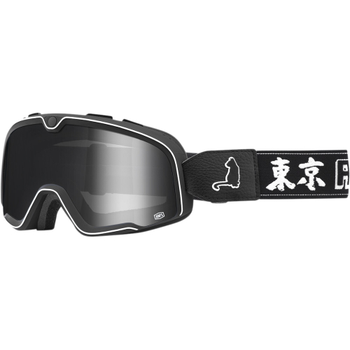 100% - 100% Barstow Roar Japan Goggles - 50002-261-01 - Roar Japan/Black/White / Silver Lens - OSFM