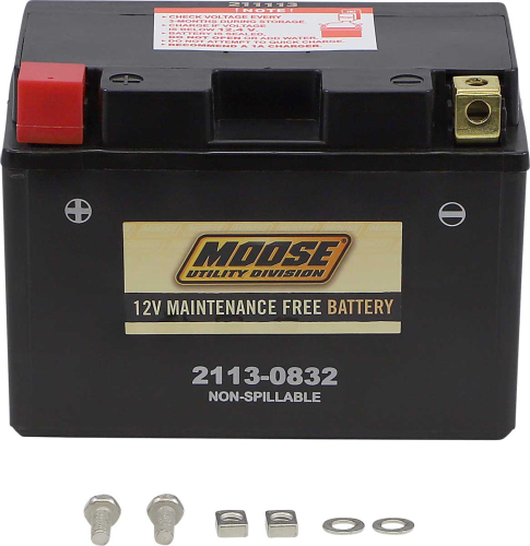 Moose Utility - Moose Utility Factory-Activated AGM Maintenance-Free Battery - YTZ12S - 2113-0832