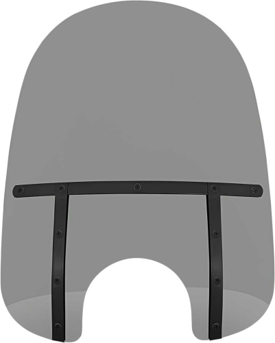 Memphis Shades - Memphis Shades Memphis Fats Windshield (7in. Cutout) - 21in. - Night Shades Black Smoke - MEB34112