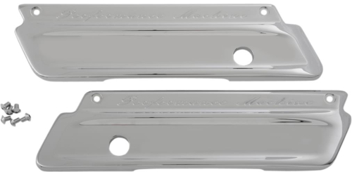 Performance Machine - Performance Machine Saddlebag Hinge Covers - Smooth - Contrast Cut - 0200-2009-CH