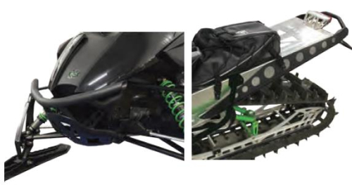 Skinz Protective Gear - Skinz Protective Gear Rear Custom Aluminum Bumper - Flat Black - ACFB405-BK