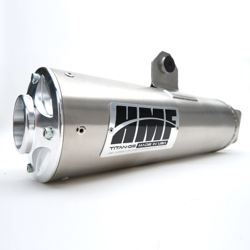 HMF Engineering - HMF Engineering Titan Series Slip-On - Side Mount - Gun Metal - Black End Cap - 529543608793