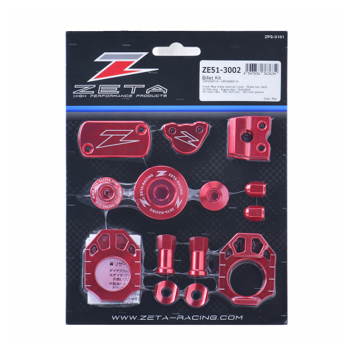 ZETA - ZETA Billet Kit - Red - ZE51-3002