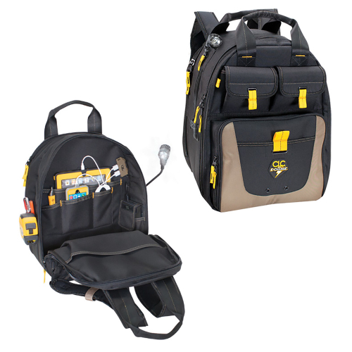 CLC Work Gear - CLC E-Charge Lighted USB Charging Tool Backpack